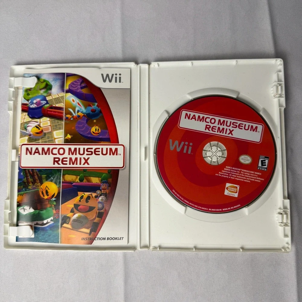 Namco Museum Remix Nintendo Wii Game White Arcade Classics Retro Family Gift